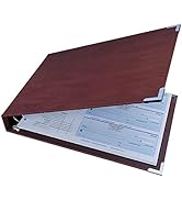 A link to the listing for a pack of 6 EasyView red 1-inch 3-ring binders.