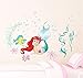 Blancanieves cenicienta sirena jazmín princesa pegatinas de pared decoración del hogar niños habitación calcomanía anime mural art z016
