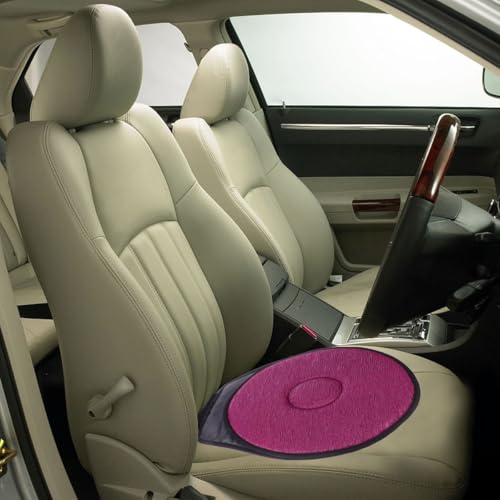 Image of Multifunction Rotating Car Seat Cushion 360 Degree Swivel Pad Non-Slip Lightweight Portable Cushion for Elderly Pregnant Women Home Office 20.47X15.74X1.18 Inch