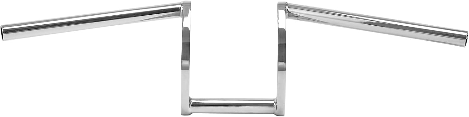 TCMT Chrome Drag Handlebar 1" Z Bar Fits For Harley Softail Sportster XL Honda Yamaha Suzuki Kawasaki Triumph Indian Victory Choppers Custom Bobbers with 1" Bars
