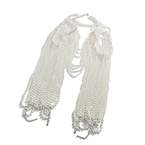 Collar para el cuerpo de perlas ligero y con borlas extraíbles