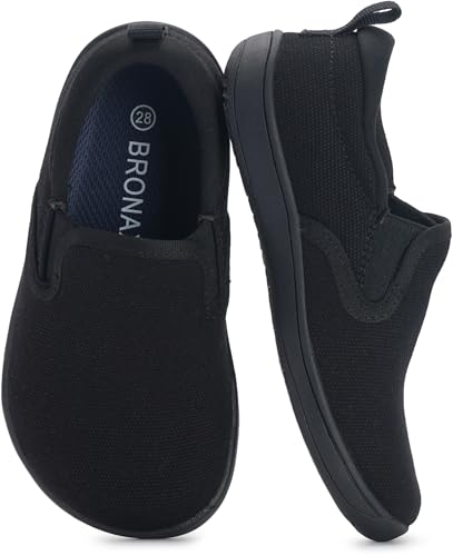 BRONAX X WHITIN Toddler/Little Kid Wide Toe Box Barefoot Shoes | Minimalist Sneakers for Boys/Girls | Zero Drop