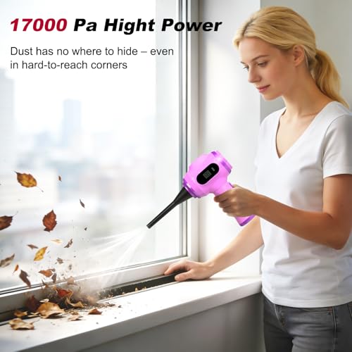 Image of Portable Car Vacuum Cordless Mini Handheld Vacuums Cleaner Rechargeable with LCD Display and Multi-Nozzles, High Power Hand held Cleaners for Car, Home, Office, Sofa, Pet Hair,Keyboard