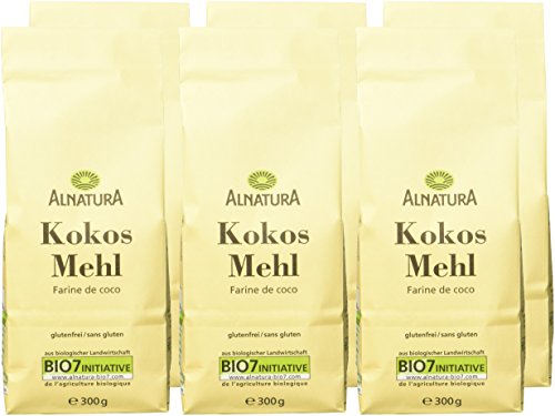Foto von Alnatura Bio Kokosmehl, glutenfrei, 6er Pack (6 x 300 g)