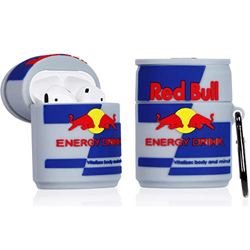 Oqplog for AirPod 2/1 Case Food Design Cover for AirPods Silicone Cases Air Pods Cute Funny Cartoon 3D Kawaii Fun Soft Designer Unique Fashion Cool Pretty for Girls Boys Teen Girly (Bull)