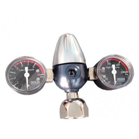 Preisvergleich Produktbild CO2 Druckminderer für nachfüllbare Flaschen (2 Manometer)