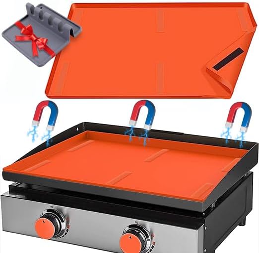 Miniatura 1 de Alfombrilla de silicona de 22 pulgadas para Blackstone  Tapete de silicona de grado alimenticio  Protege la superficie superior de insectos con