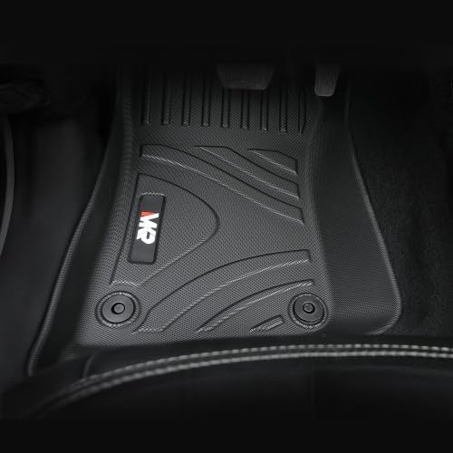 Waterproof and Stain-Resistant TPE Car Floor Mats Black 3 PCS for Jeep Wrangler JL 2018-2024 4 Doors Model (Not Fit for Jeep Wrangler JK or 4XE)