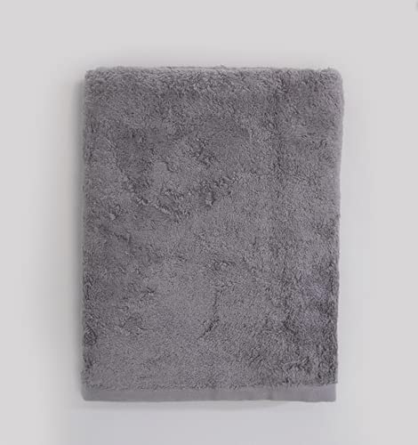 Chakra Turkish Large Bath Towels 33"X60" Bamboo Cotton Blend Luxury Set Of 2 Bath Sheets, White, Ultra Soft, Shrink Resistant Oversized Hotel-Spa Bath Linens (Charcoal) #TOP3