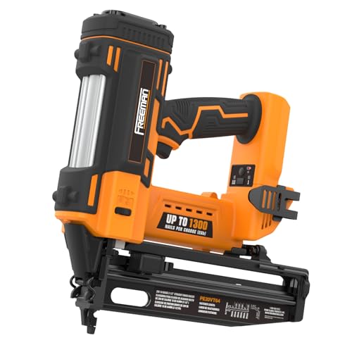 Freeman PE20VFN64 20 Volt Cordless 16-Gauge 2-1/2" Straight Finish Nailer Kit with Lithium Ion Battery, Charger, Bag, and Nails (200 Count) – 1300 Shots per Charge by Freeman - Image 4