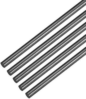 Awclub 5mm Carbon Fiber Bar for RC Airplane Matte Pole US, 200mm 7.8inch, 5pcs