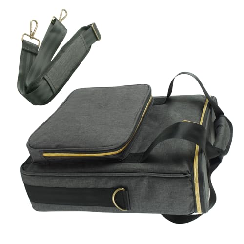 Sbshiouu Vinyls Record Travel Case Multipurpose Vinyls Record Bag Protector Case for Long Terms Use Dustproof Organizers