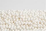 Shimmer White Pearl Sugar Candy Beads 2 Pound