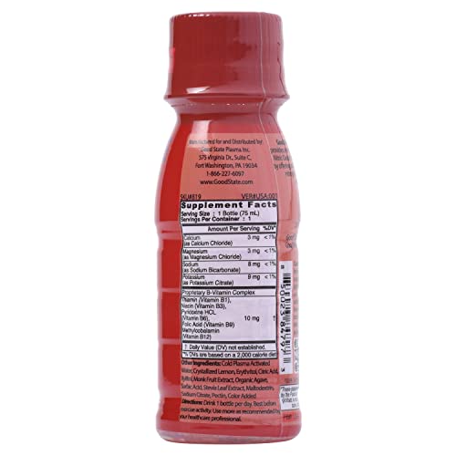 Image of Ionic Plasma Water Shot | Experience a Powerful Boost of Energy and Endurance with Our Revolutionary Ionic Plasma Water Shot - Infused with Nitric Oxide and Cold-Plasma Technology! | No Caffeine - Non-Stimulating | Plasma-Activated Water (PAW) | 2.5 Fluid Oz. | Lemon | Dietary Supplement | 1 Single Unit