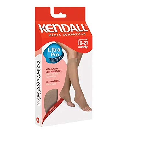 Meia Kendall 3/4 18-21 mmHg sem ponteira M Castanho