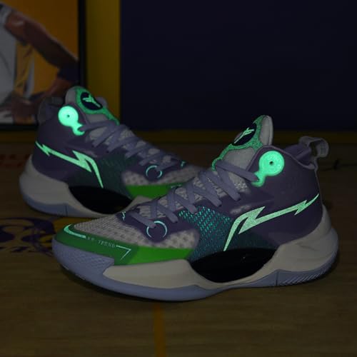 Hmhnsya Tênis De Basquete Masculino Tênis Leves Unissex Tênis De Treinamento Calçados Esportivos (36