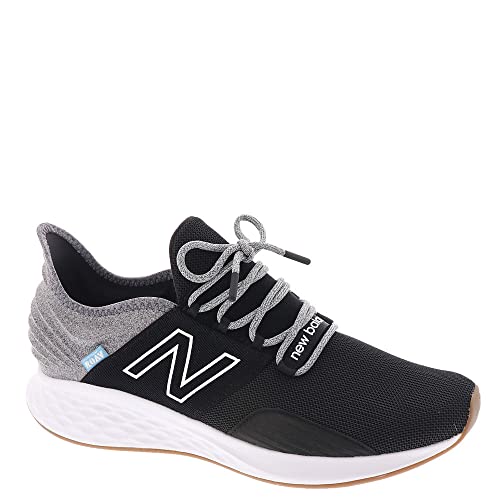 New Balance Men's Fresh Foam Roav V1 Sneaker, Black/Light Aluminum, 10.5