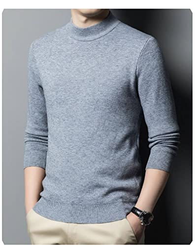 Pull col roulé homme anti-froid en coton doux pour éliminer les irritations de l'hiver