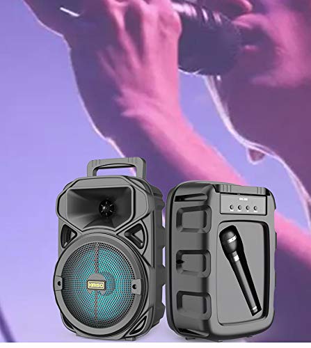 Caixa de som Bluetooth 10w Alto-falante móvel para karaokê KMS-3381 - Bateria 1200mAh -