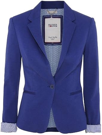 Tommy Hilfiger Vondra Blazer Americana, Azul (Twilight Blue) 470, 36 para  Mujer: Amazon.es: Ropa