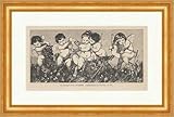  Kunstdruck Dalla casa Defreggers Heim: la famiglia Otto Seitz Angelo Culla Culla punto di legno C 1902