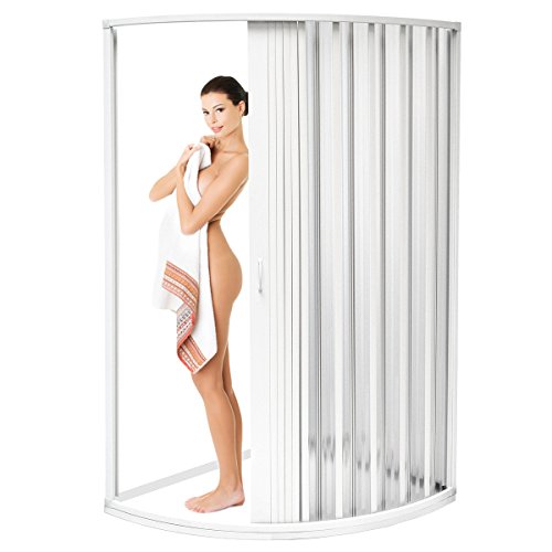 Preisvergleich Produktbild EYEPOWER Duschabtrennung Viertelkreis Duschwand Korsika 100x100x185 cm