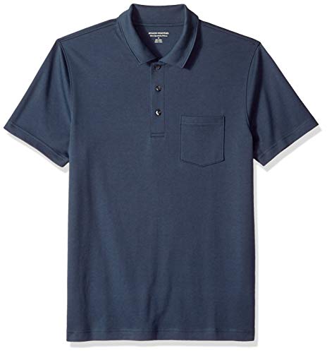 Amazon Essentials Men's Slim-Fit Pocket Jersey Polo, Navy, XX-Large