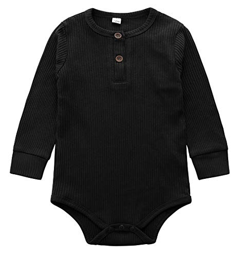 Eledobby Cor Sólida Macacão de Manga Comprida Bebê Menino Abotoado de Macacão Infantil Triângulo Rou