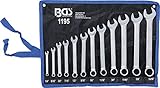 Cromado con cabezas pulidas BGS 1195  Juego de llaves combinadas  medidas en pulgadas  1/4\" - 15/16\"  12 piezas