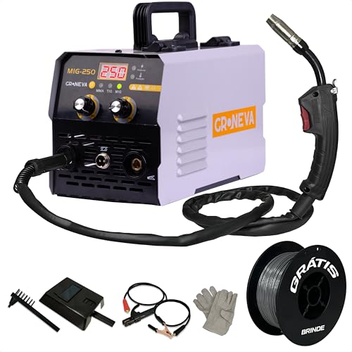 Maquina Solda Inversora Mig 250a Com Arame Sem Gás Tig 220v