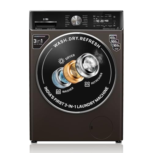 IFB 10 Kg/7 Kg/3 Kg 3-in-1, AI Powered, Fully Automatic Washer Dryer Refresher (IFB Laundrimagic®, EXECUTIVE PLUS ZXM, 9 Swirl Wash, Eco Inverter Tech