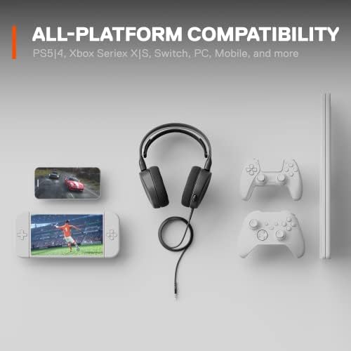 SteelSeries Arctis 3 Console Edition - Stereo Wired Gaming Headset - For PlayStation 4, Xbox One, Nintendo Switch, VR, Android and iOS - Black