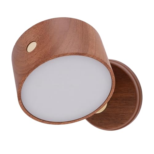 Lámpara de Pared LED de Madera Sólida Recargable Touch miniatura 2