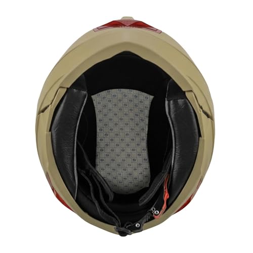 Image of Rydr AC Dx Flip-Up Full Face Motorbike Helmet | | Durable Two-Wheeler Helmet for Men and Women | Comfortable Fit with Air Ventilation for Safe Bike & Scooter Riding