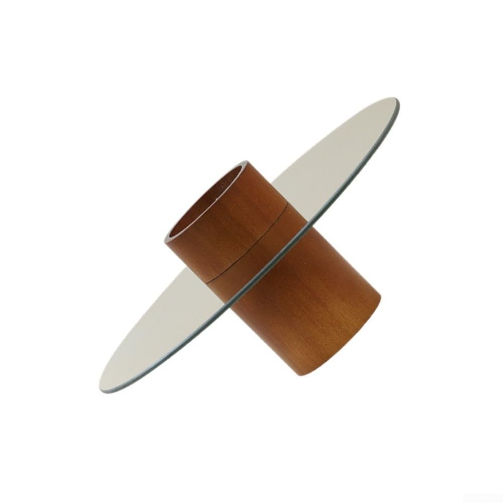 Support à Gâteau Verre 29cm Base Acacia