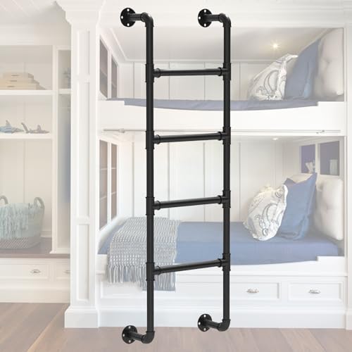 Escalera de metal para litera de cama doble y optimización de dormitorios infantiles 2
