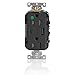 Leviton T5633-HGE Heavy-Duty Hospital Grade, Tamper Resistant, Type A-C USB Charger Receptacles, 15 Amp, Black