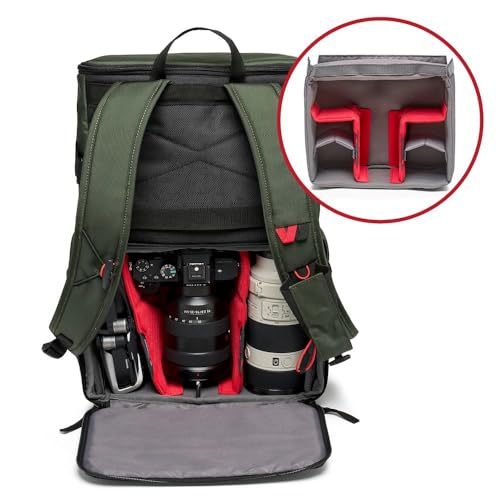 Mochila para cámara sin espejo con compartimento extraíble que evita robos 6