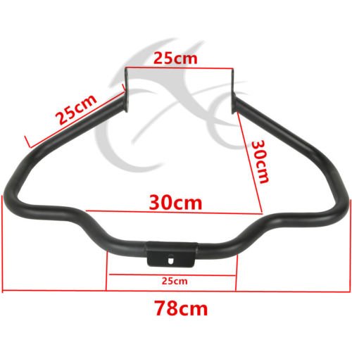 Xfmt Matte Black Mustache Engine Guard Highway Crash Bar For Harley Heritage Softail Fatboy 2000-2017 #TOP1