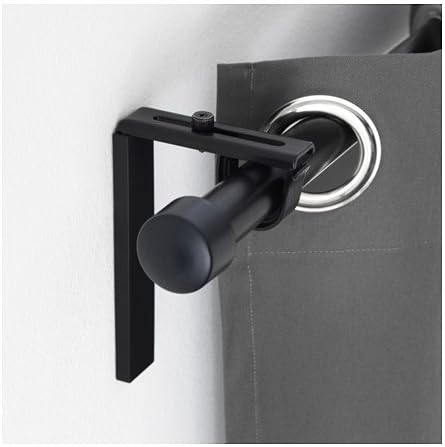Ikea Curtain Rod Holder Bracket Black (Pair) Betydlig Adjustable