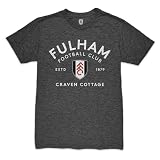Fulham FC Established Vintage Premium Triblend T-Shirt - Black (US, Alpha, XX-Large, Regular, Regular, Black)