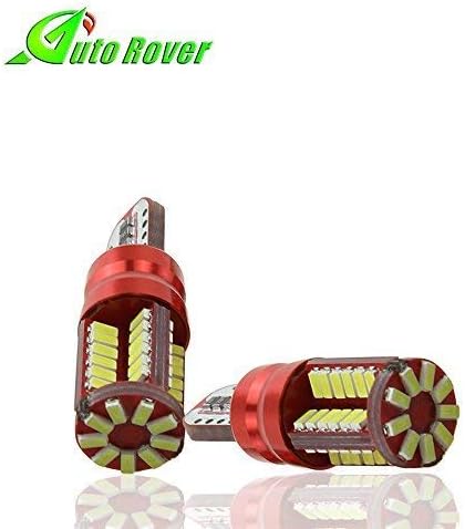 T10 W5W 168 57smd,Auto Rover Led Bulb Parking Turn Backup Light 2x Canbus Error Free 12V 6500K Pure White Canbus Error Free Chip LED Car Light Bulb (2bulbs) … …