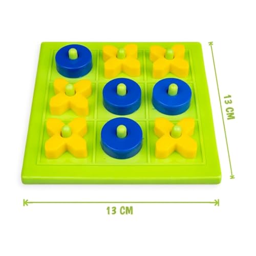 Image of Puno OXOX Games - Tic Tac Toe Game - Classic Indoor Games for Kids - Board Games xo xo | Mutlicolor | Pack of 1