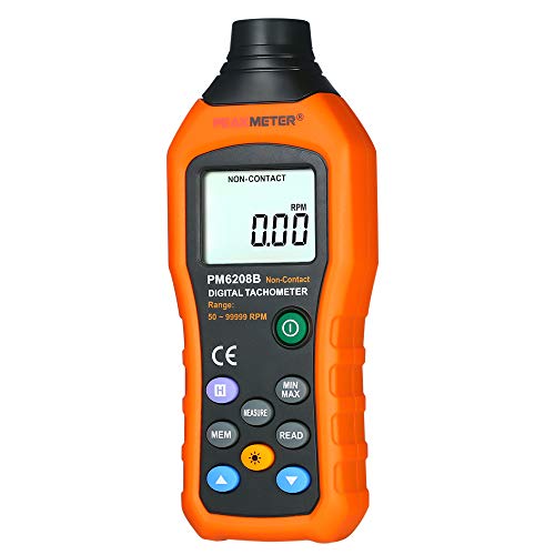 Loijon Tacômetro Digital Portátil de Foto Profissional Faixa de Tacômetro sem Contato 50 ～ 99999RPM