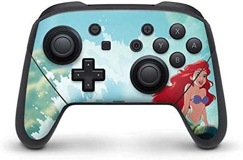 Skinit Decal Gaming Skin Compatible with Nintendo Switch Pro Controller - Officially Licensed Disney The Little Mermaid Ariel Part of Your World Design