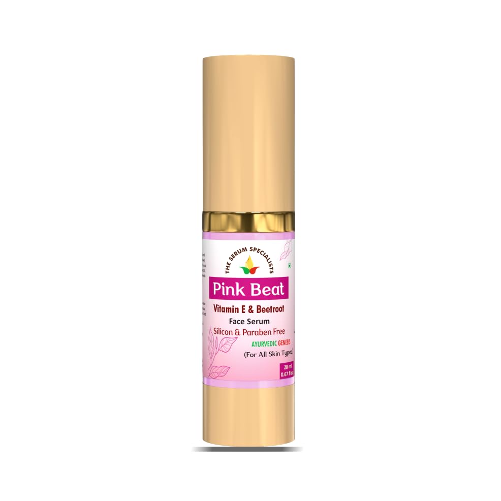 Image of Pink Beat Vitamin E & Beetroot - Nourishing & Radiance-Boosting | Infused with Vitamin E & Beetroot Extract | Enhances Skin's Natural Glow | For All Skin Types | 20ml