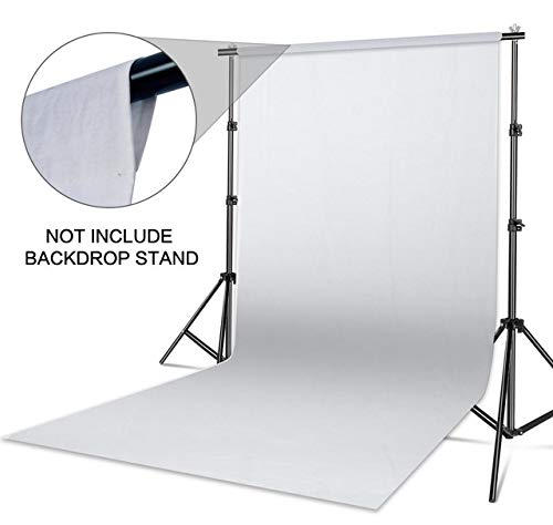 Image of GiftMax 8 x10 FT LEKERA Backdrop Photo Light Studio Photography Background, (White)