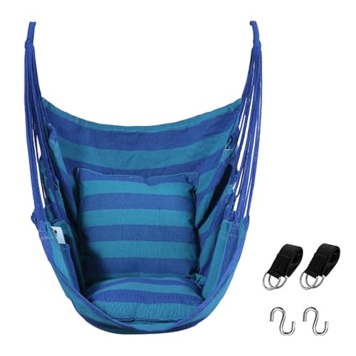 Goutime Hammock Chair,Indoor Hanging Rope Swing,Tree Swinging Chairs for Outside,Outdoor,Home...