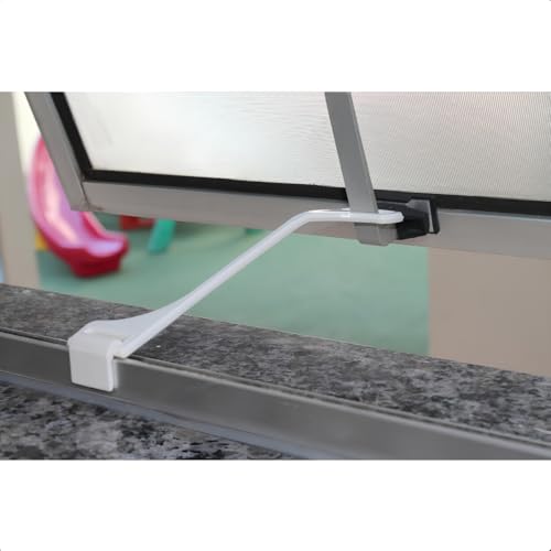 Kit 2 Klypo Limitador Trava Janela Basculante Branco 18cm