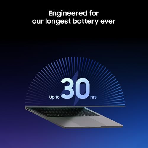 Image of Samsung Galaxy Book6 Ultra (Gray, 32GB RAM, 1TB SSD) | Intel Core Ultra X7 (Series 3) | 16 inch WQXGA+ Dynamic AMOLED 2X with Touch Screen | 30Hrs Battery Life | 120 Hz | Six Speakers | AI PC